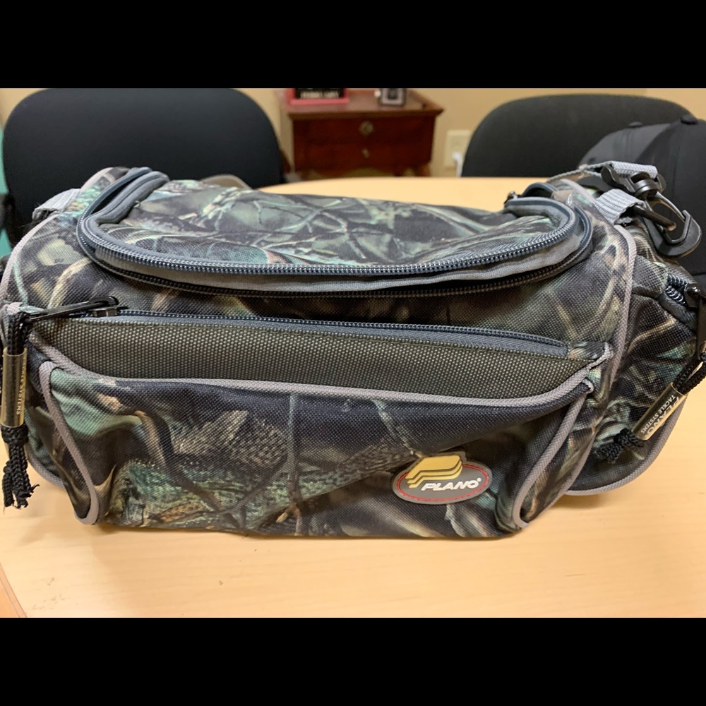 New camo Fishing tackle box. Small 12x8